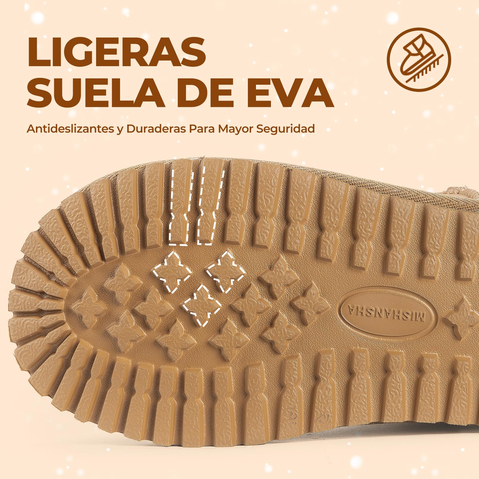 Mishansha Niños Botas de Nieve para Niñas Cálido Cómodas Botines de Invierno Antideslizantes
