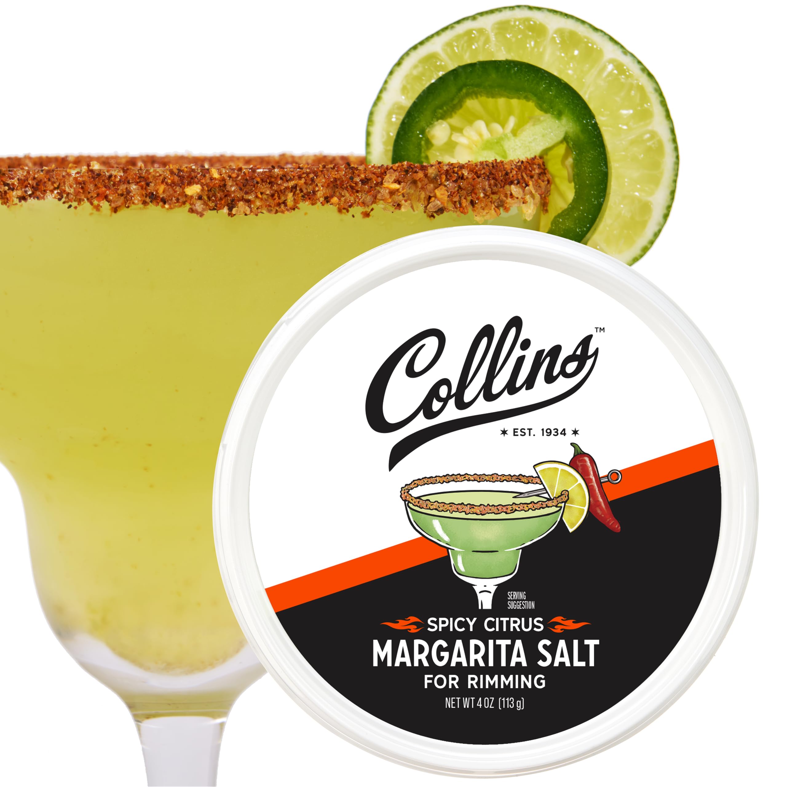 Amazon.com: Collins Spicy Citrus Rimming Salt, Perfect Spicy Salt