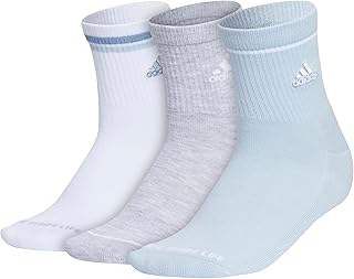 adidas Cushioned Sport High Quarter Socks (3-Pair) above the ankle height with arch compression for a secure fit