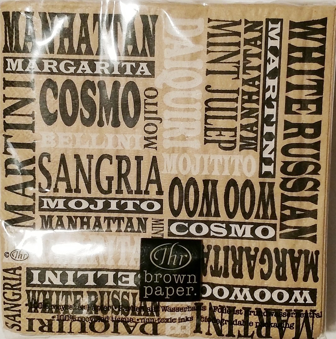 IHR Cocktail Napkins Assorted Mixed Drinks 20 ct Amazon.in Home & Kitchen