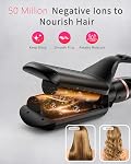 5 in 1 Curling Wand Set, Hair Curler with Waver Curling Iron Wand, Instant Heat Up Curling Iron with Interchangeable Ceramic Barrels (0.35"-1.25") Dual Voltage Hair Curler Birthday Gifts for Women