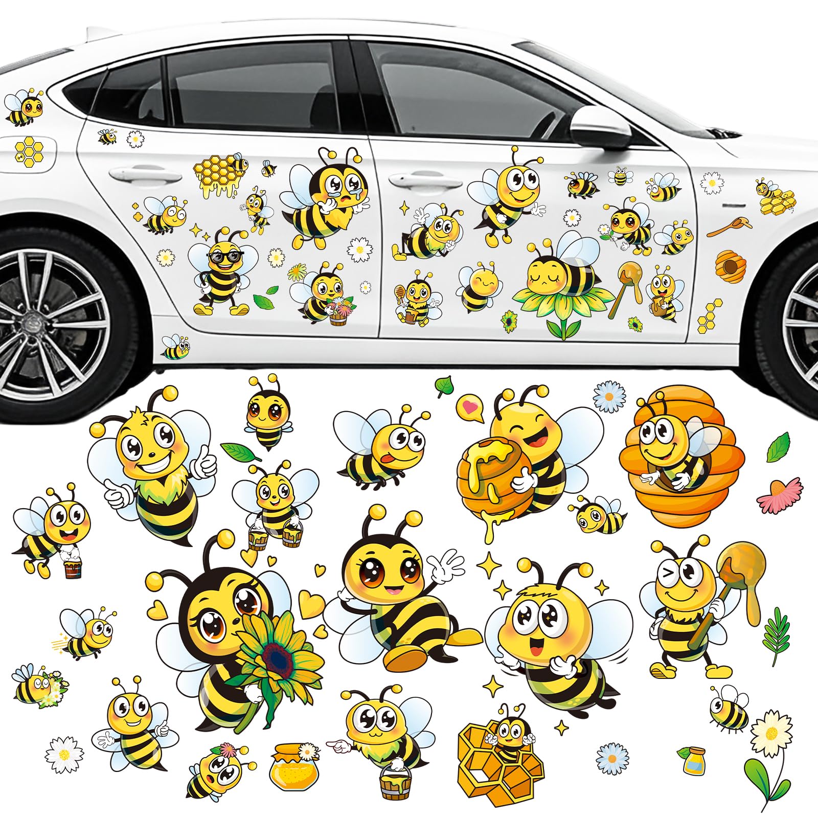 Pwsap Autoaufkleber, Auto Aufkleber Dekorationen Zubehör Car Sticker Deko Vinyl Wandaufkleber Fenster Aufkleber für Geländewagen Wohnmobil Karosserie Seitentür Kofferraum | Autoaufkleber