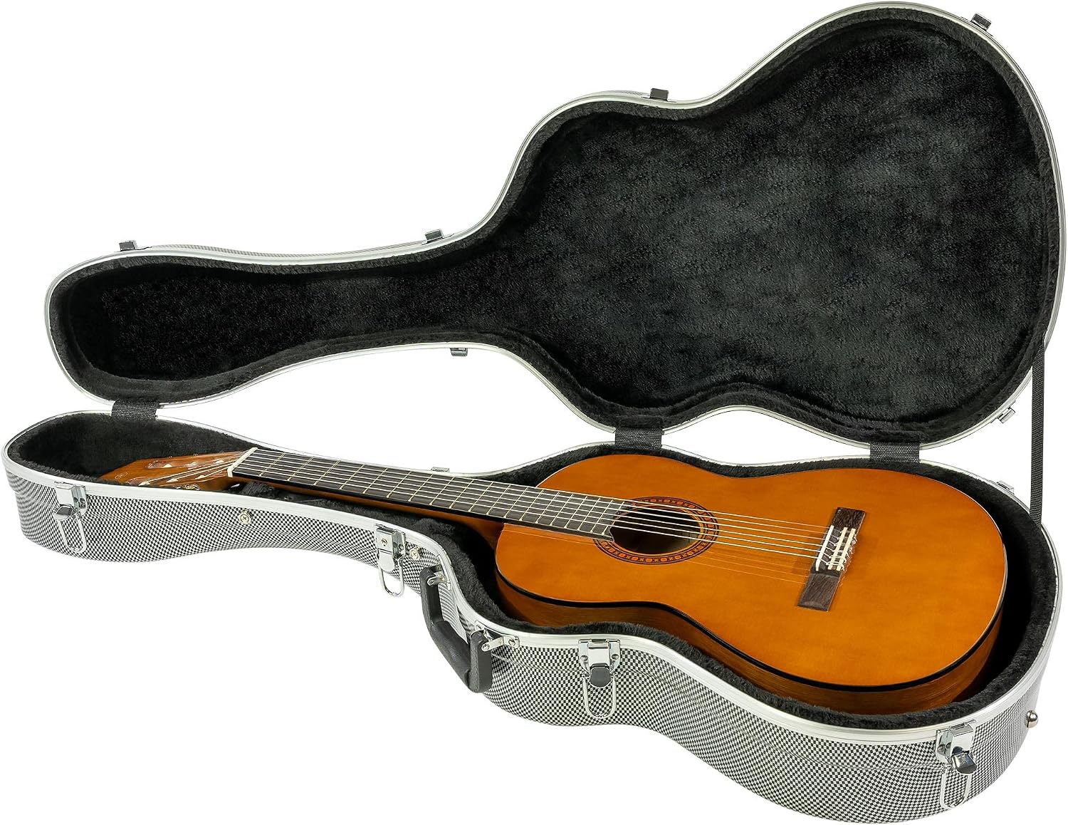 Gearlux Deluxe ABS Molded 41.75-inch Dreadnought Acoustic Guitar Hard Case with Accessory Compartment