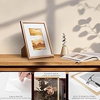 Vista 392 de Fun Memories Portarretratos de metal de 16 x 20 pulgadas con paspartú de 11 x 14 pulgadas, acabado de aluminio cepillado, parte delantera de vidrio