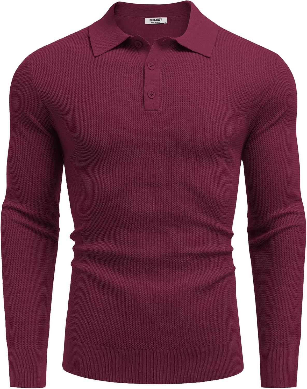 COOFANDY Men's Knit Polo Long Sleeve Sweaters Collared Polo Sweater Casual Dress Pullover Fashion Golf Sweaters - Image 6