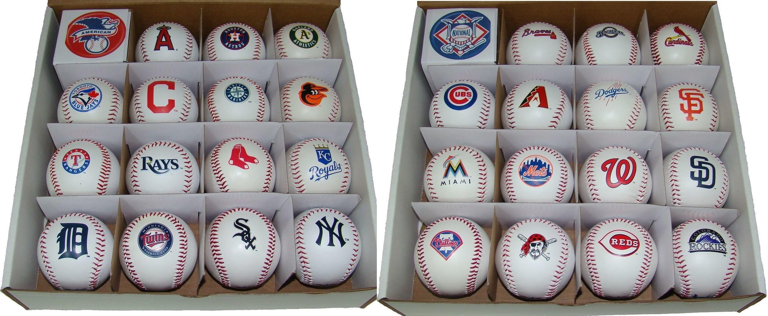 MLB メジャーリーグ　ローリングス　ボール　30チームセット Amazon.com: All 30 MLB Teams Rawlings 