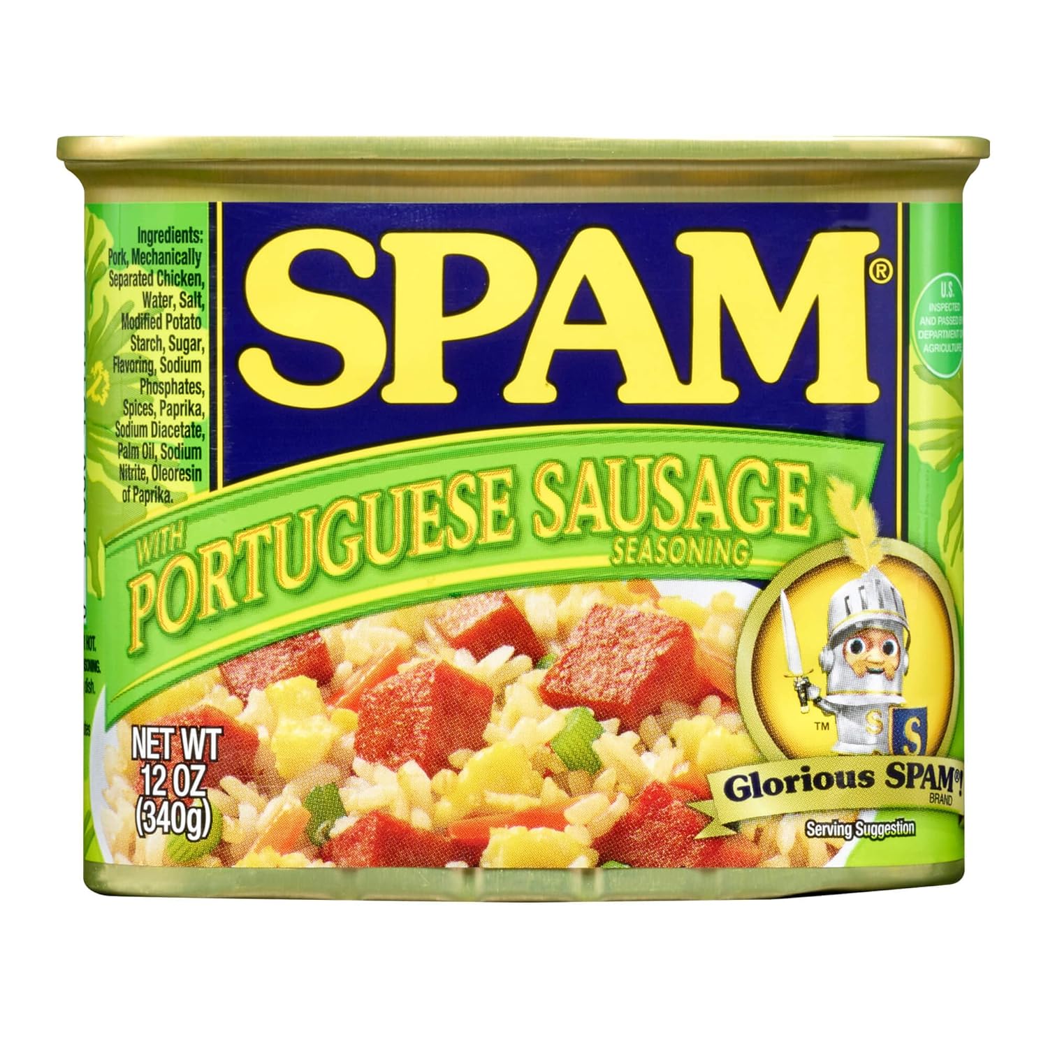 Spam Reduced Sodium Six 12 Ounce Cans Value Pack