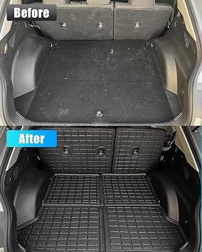 Floor Mats Compatible with 2022-2024 Hyundai Ioniq 5 Trunk Mat Cargo Liner All Weather Back Seat Cover Protector 2023 Ioniq5 Accessories