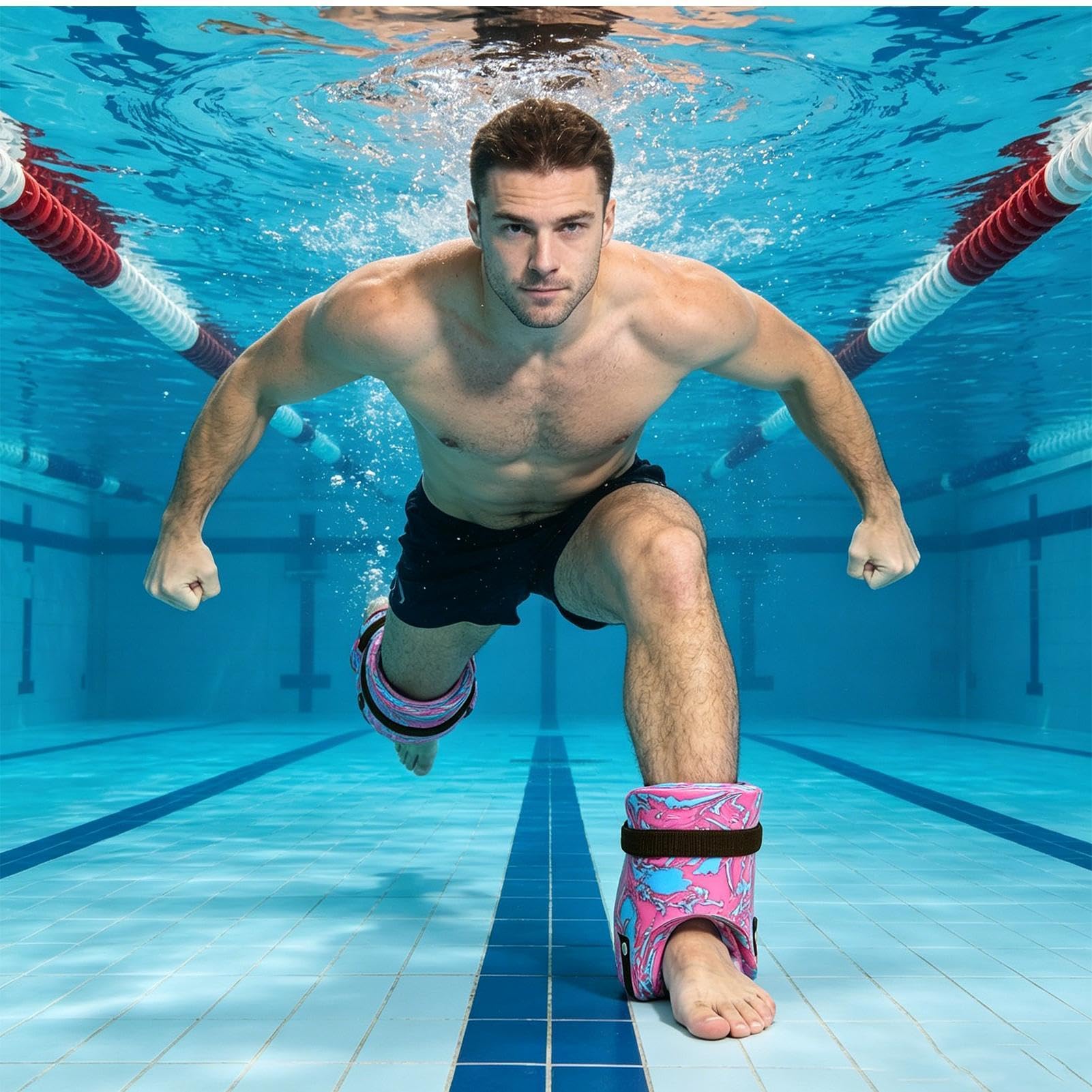 Wasser Knöchelgewichte für Schwimmbad-Training | Zweipackige Einstellbare Wassertrainingsgeräte,Wasseraktivität Knöchelgewichte - Für Fitnessstudio Spa Badewanne Sport