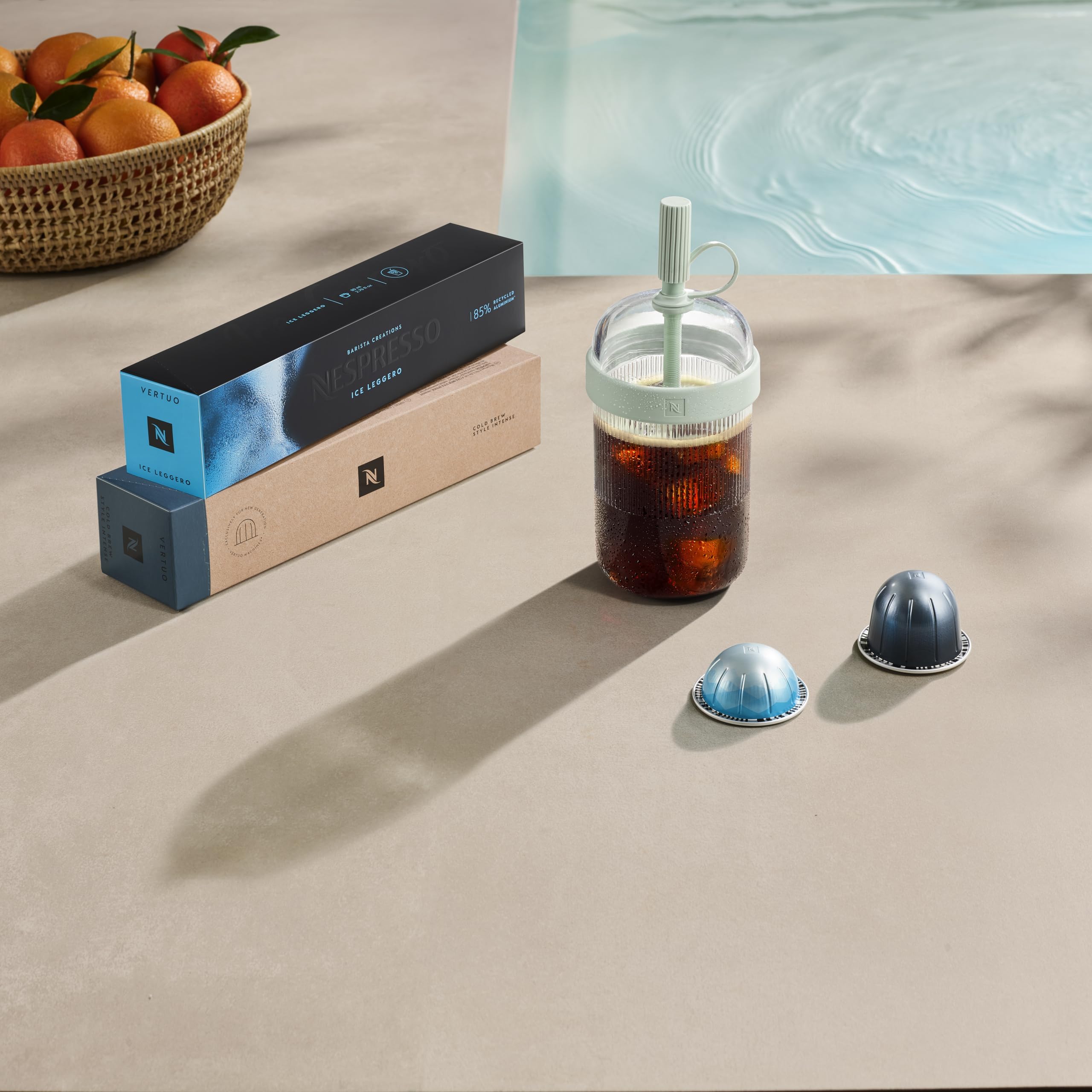 Nespresso Vertuo Pop+ Coffee Machine with Iced Coffee Kit