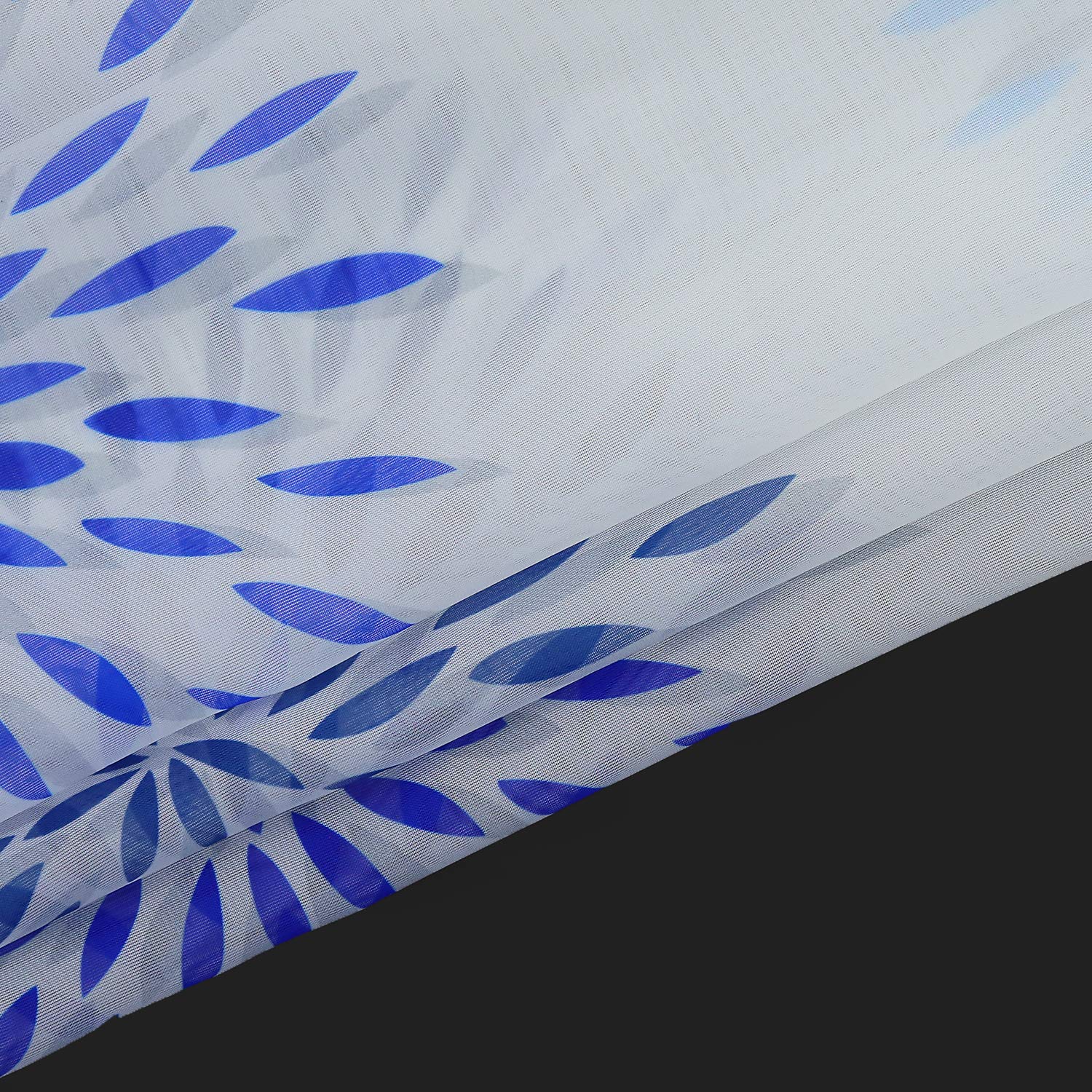 Joyswahl Elisabeth Vitrage, voile bistrogordijnen met lussen, kort gordijn, H x B 45 x 90 cm, wit, 1 stuk verpakking