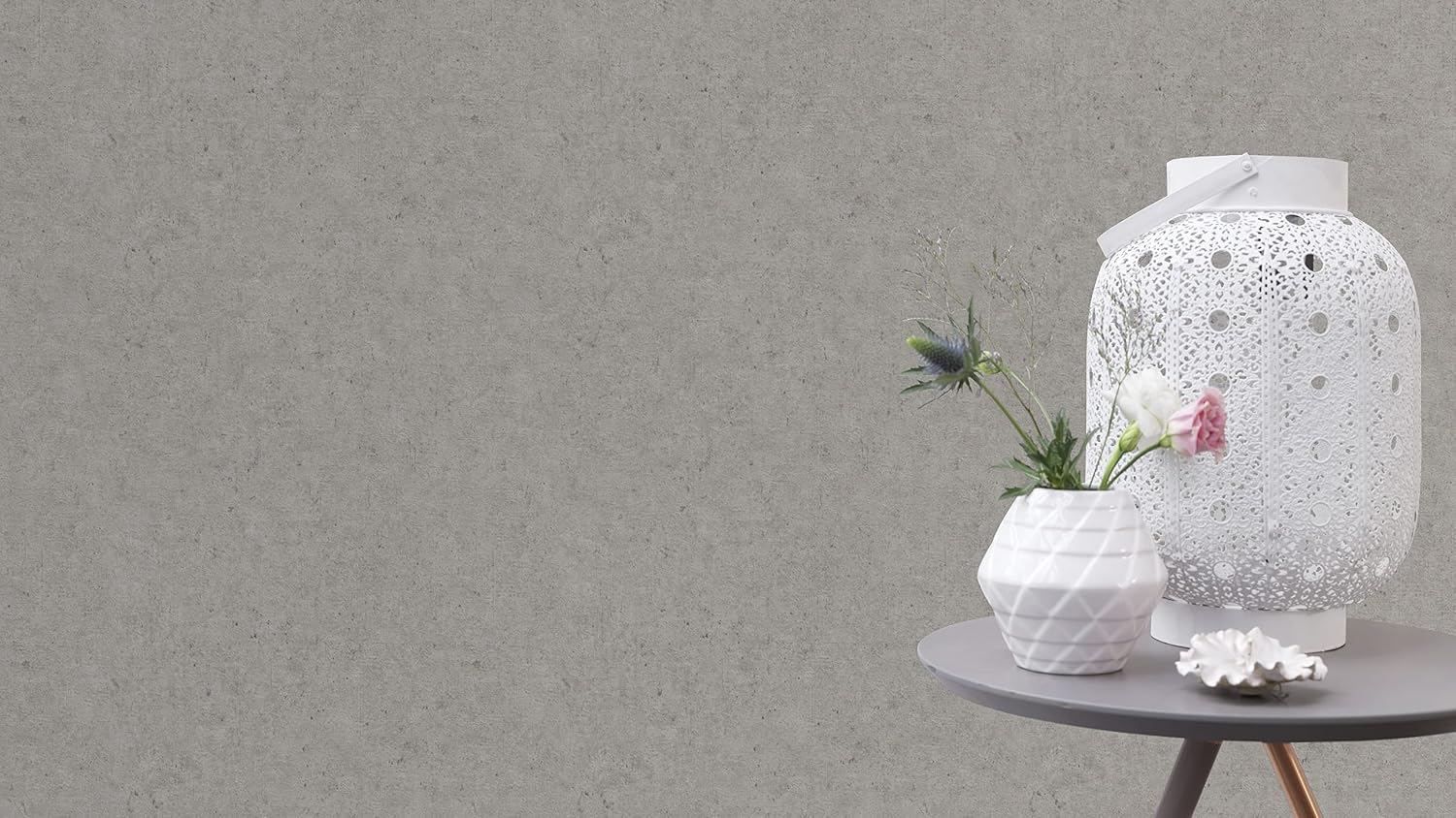 Rasch Colm Grey Rice Texture Wallpaper