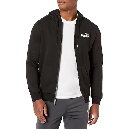 PUMA Men's Essentials Full Zip Fleece Hoodie