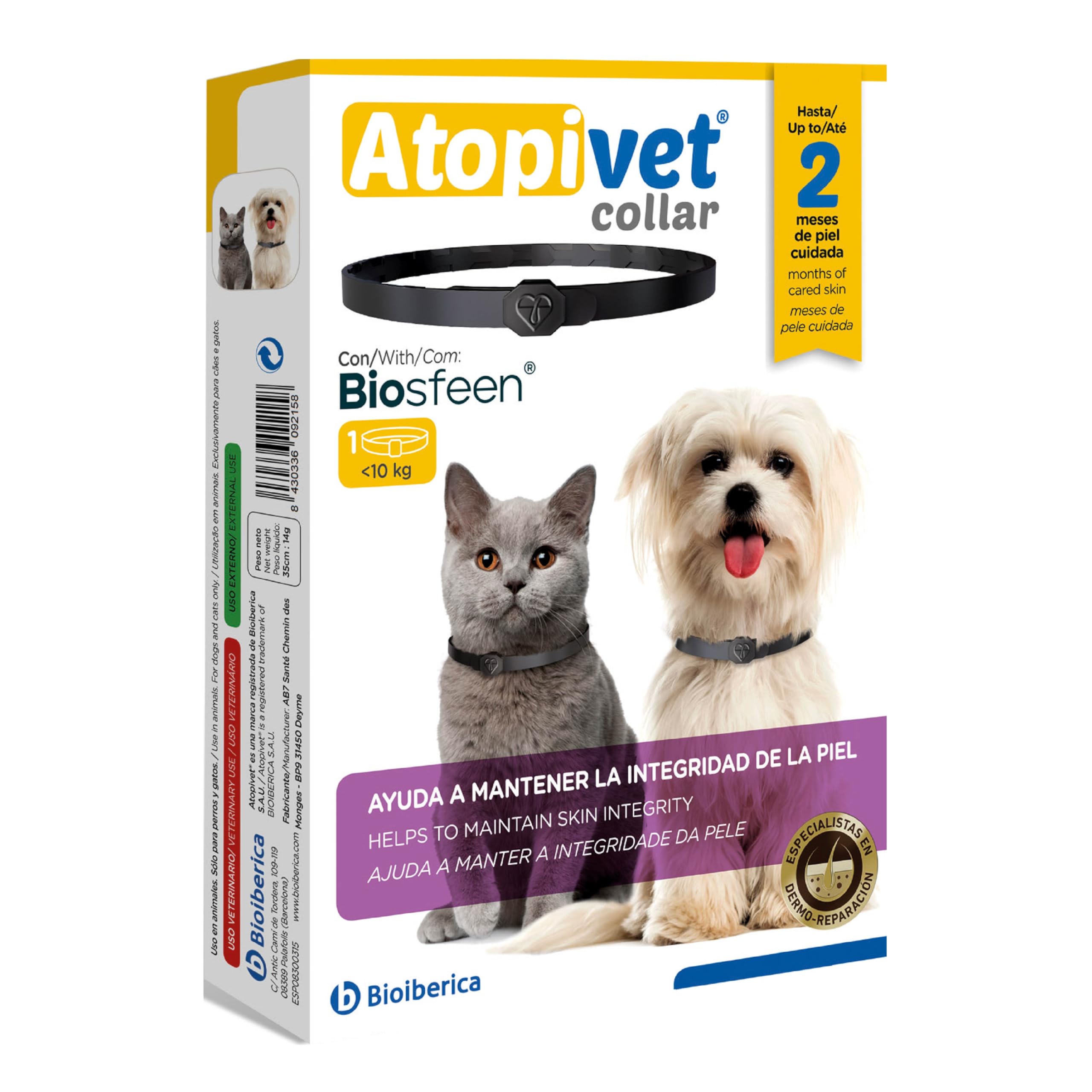 Vivaldis Atopivet Collar - Advanced Solution for Atopic Dermatitis in Dogs and Cats, Manages Itching, Hot Spots, Skin Redness, and Inflammation in Small Dogs and Cats (<10 Kg) (B0CVQN7GF1) Amazon Price History, Amazon Price Tracker