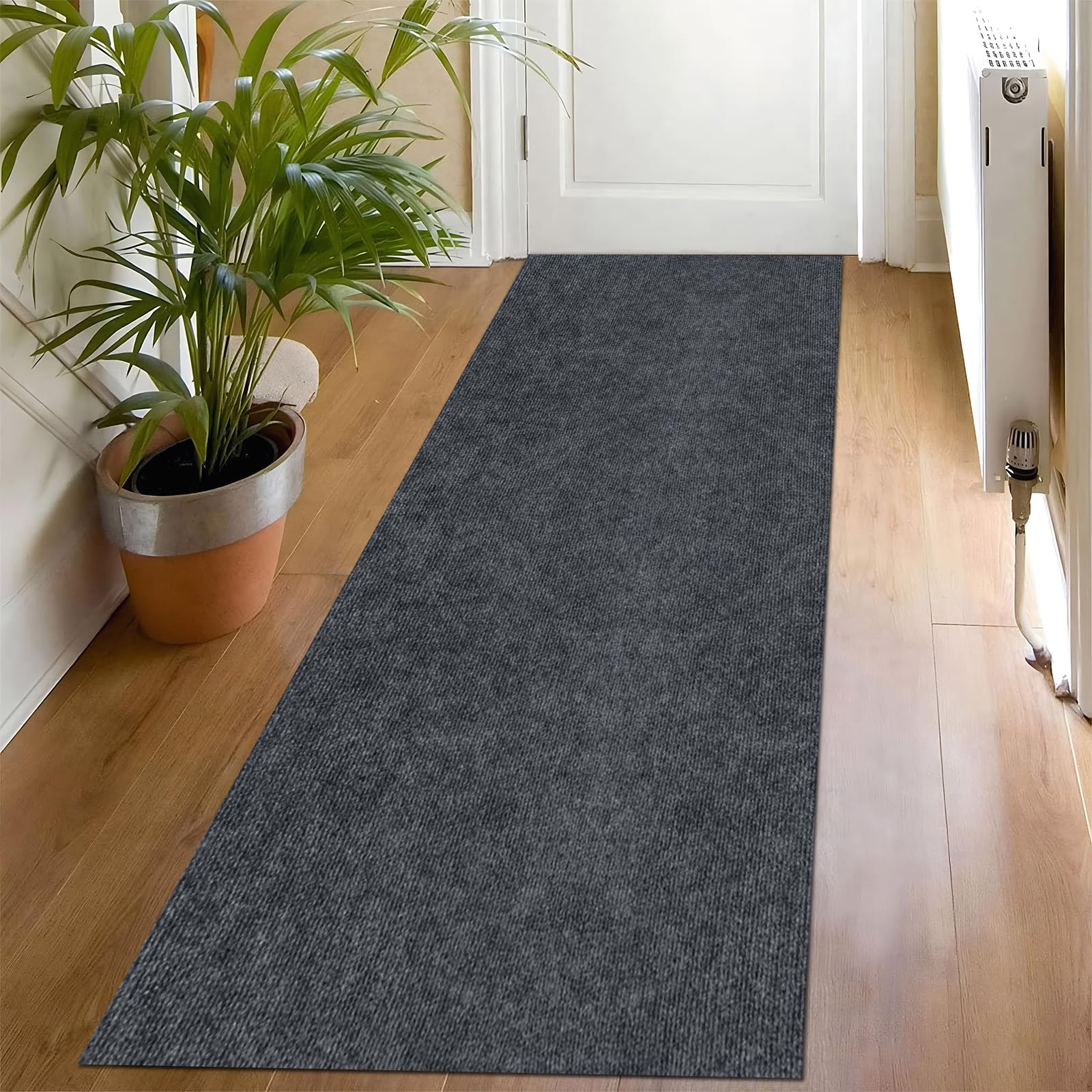 Wooten Self Adhesive Carpet Runner 60 x 200 cm, for Office Commercial Apartment Sticky Back Carpet Runners for Hallways Living Room Bedroom Non Slip Long