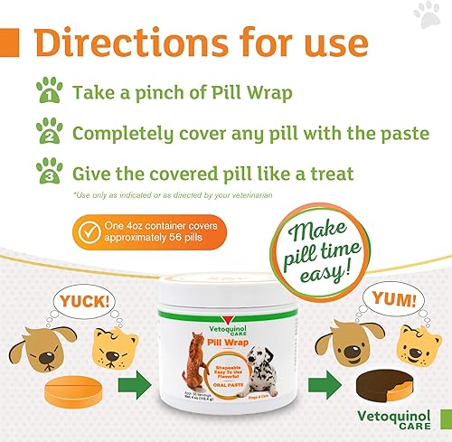 Miniatura 4 de Vetoquinol Pastilleros para perros y gatos – 4 onzas, 56 porciones – Oculta cualquier tamaño, píldora con forma – Pasta de bolsillo para pastillas