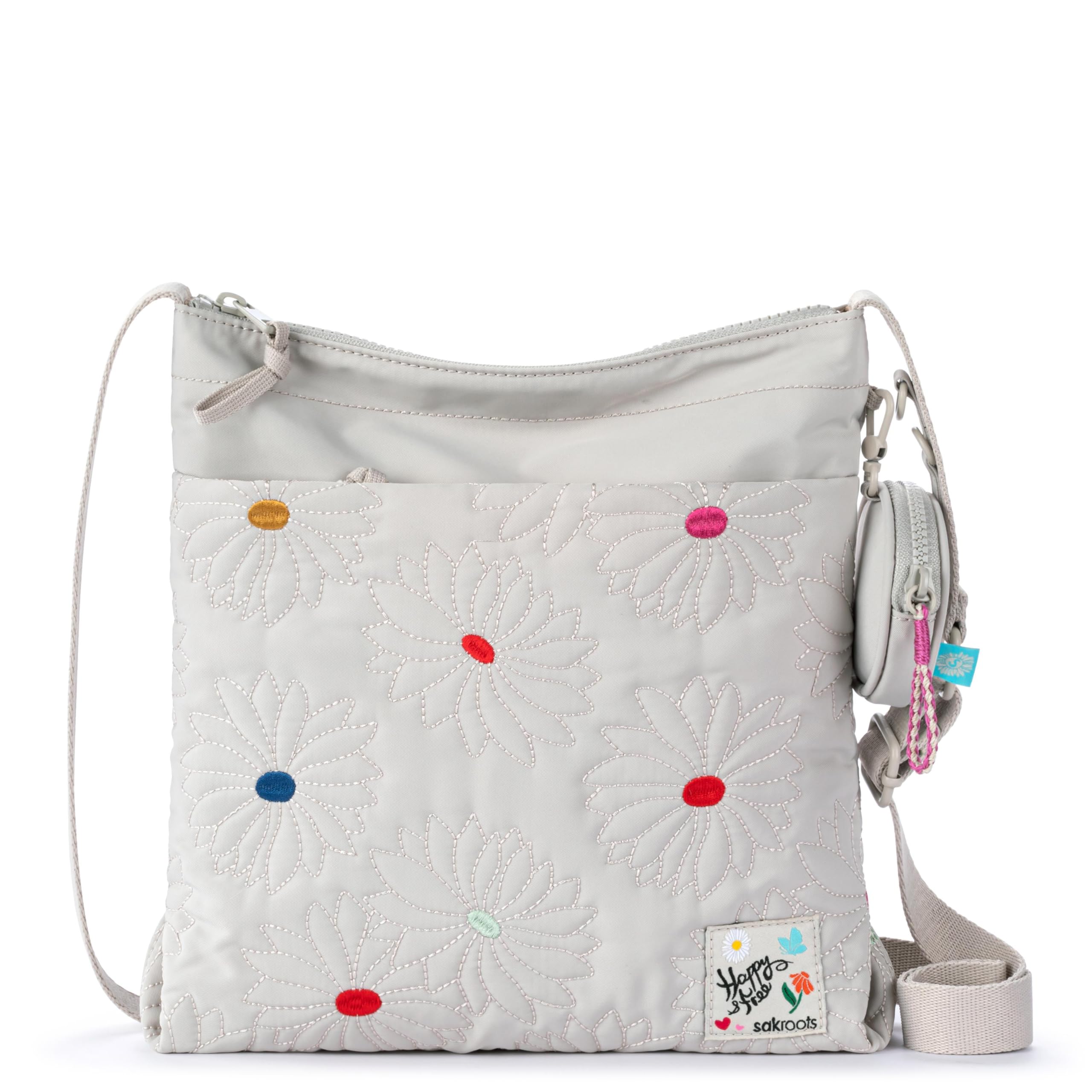 The Sak Basic Crossbody Purse - Cross Body Handbag For Everyday &amp; Travel - Zipper Closure &amp; Adjustable Strap