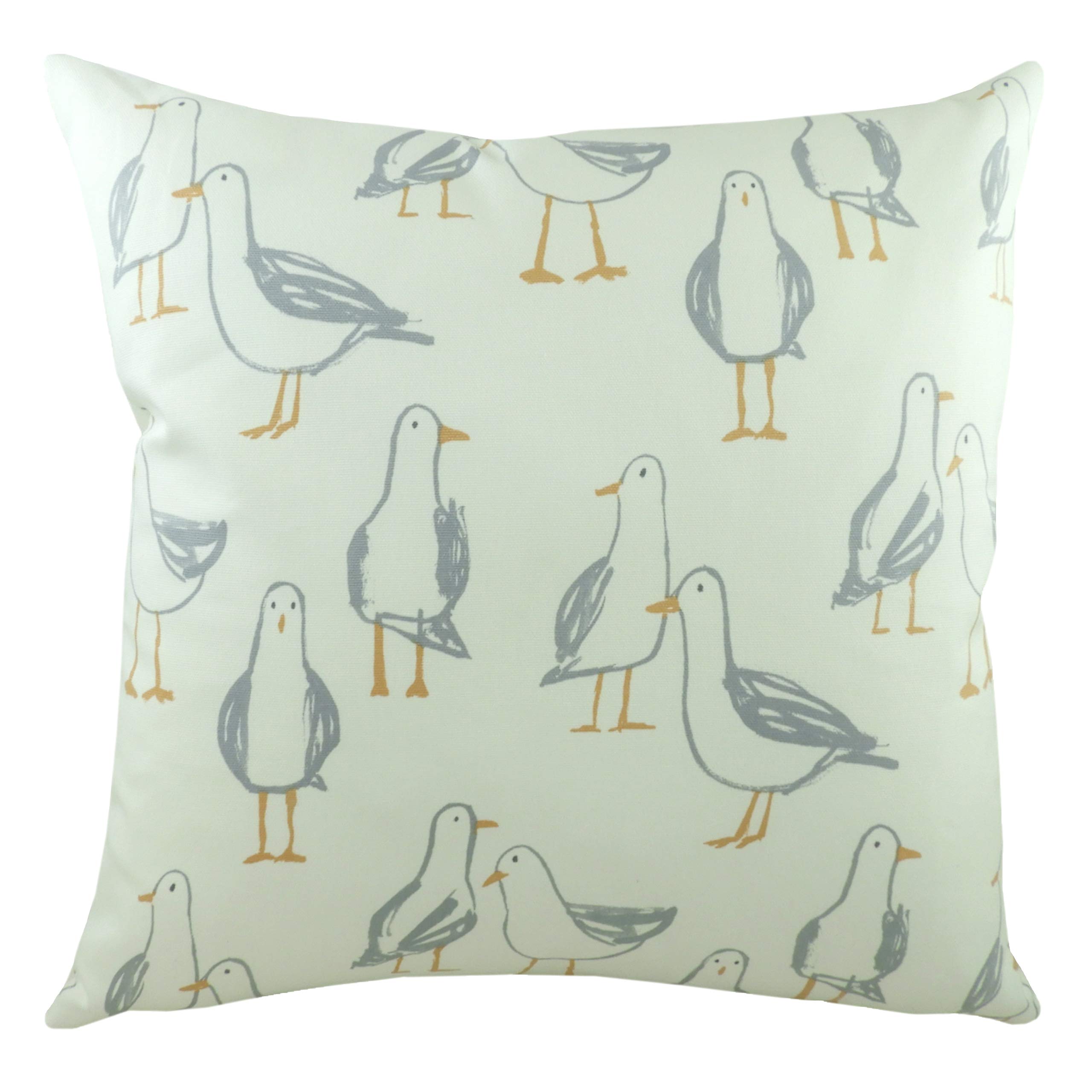 Marine Seagull Throw Pillow Cover