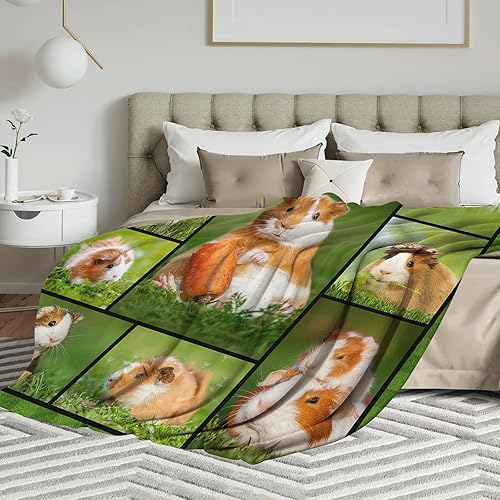 Miniatura 3 de Manta de conejillo de indias para niños y adultos, lindas mantas de conejillos de indias, cobayos, regalos para niñas y niños, amantes de los