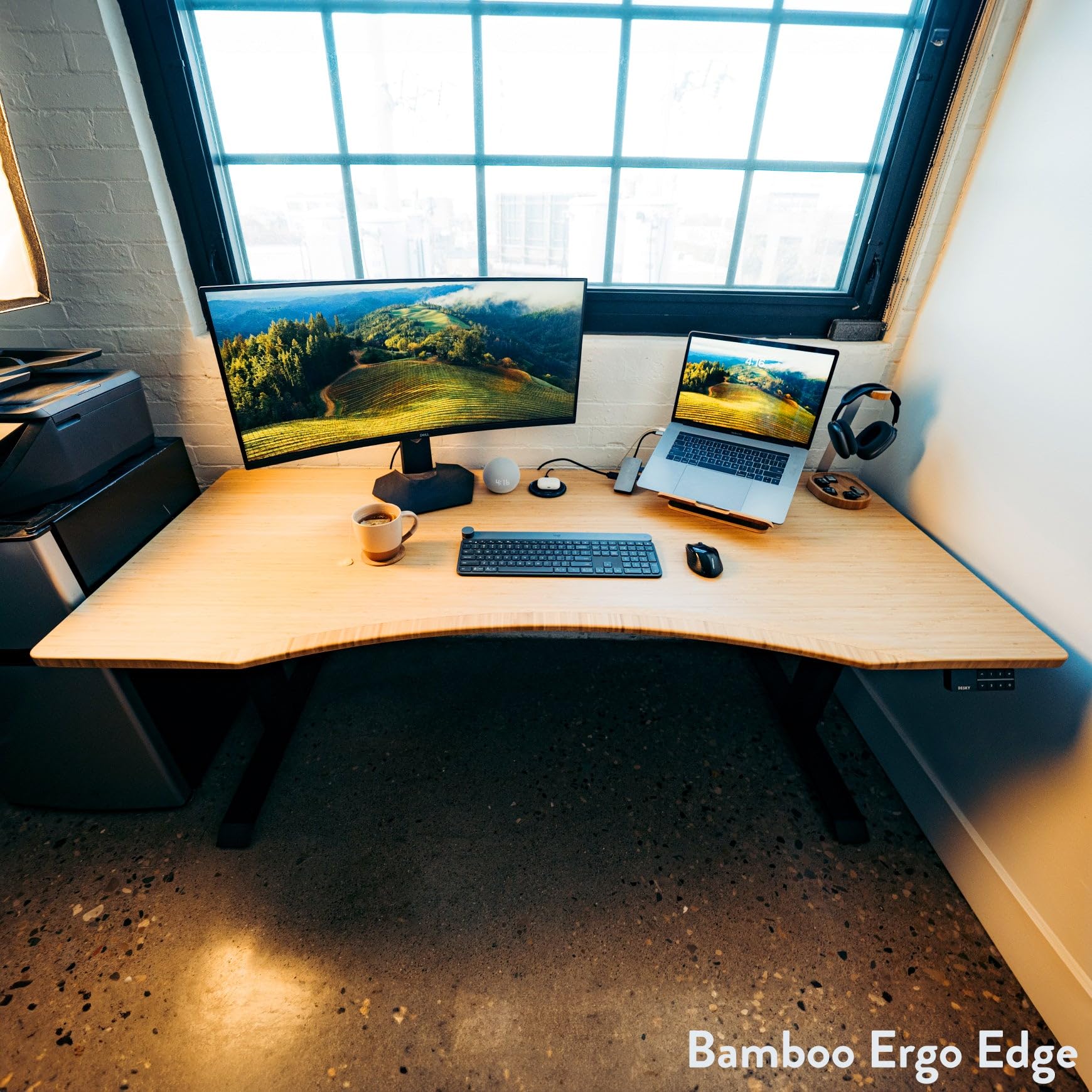 Amazon.com: Desky Dual Ergo Edge Electric Standing Desk – 60 x 30