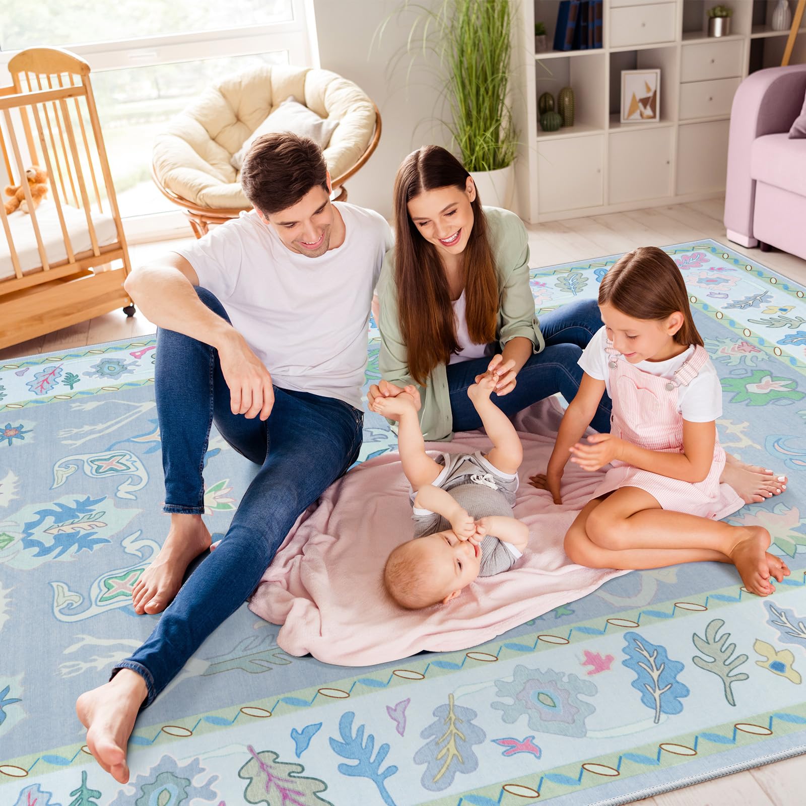 Amazon.com: LIVEBOX Non Slip Oushak Rug, Washable 8'x 10' Area Rug