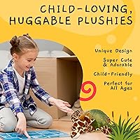 Vista 4 de Randimals Plush Toy Stuffed Animal Mix - Giraffe & Turtle Hybrid Stuffed Animals for Girls & Boys - Huggable & Soft Animal Characters Cute Plushies