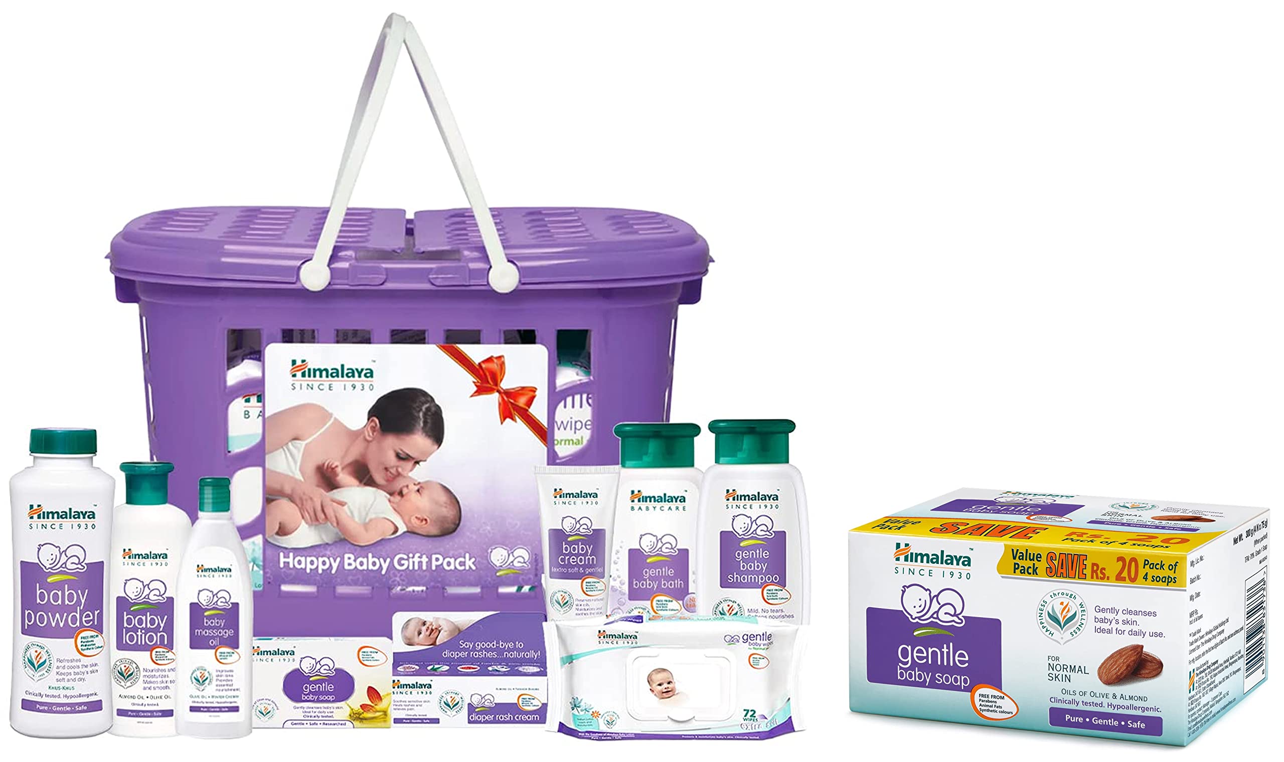 Himalaya Gift Pack & Himalaya Gentle Baby Soap Value Pack, 4 * 75g-image-37