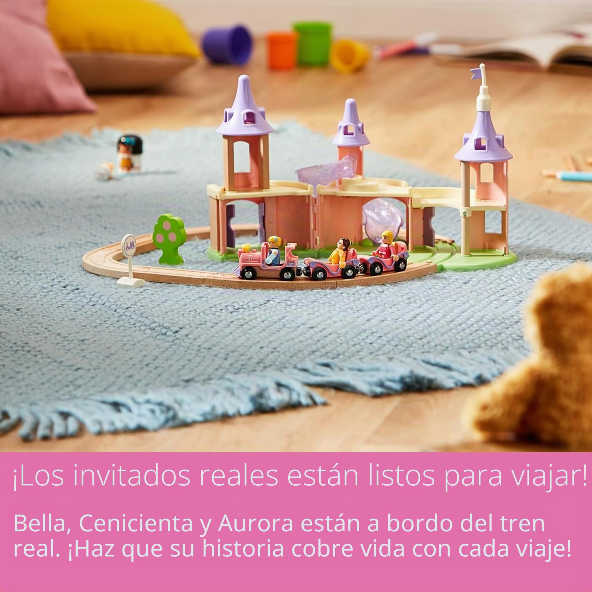 BRIO, Set de Castillo de Princesas Disney, Edad Recomendada 36 + Meses
