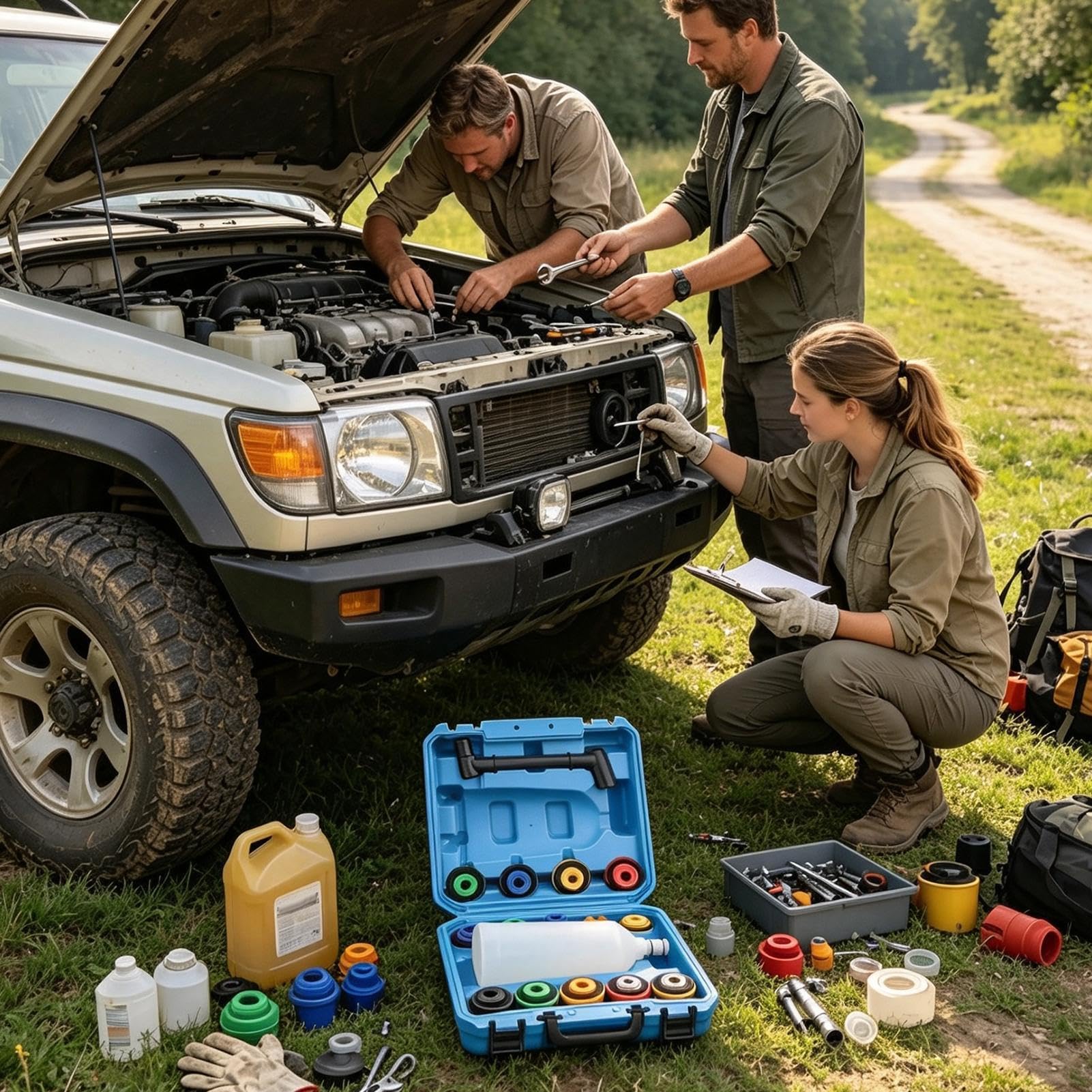 Kfz-Trichter Auslaufsicherer Flexibler Universal-Filter