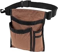 WelcometoJOINDO 5-Pocket Durable Canvas Tool Belt for Men - Adjustable Utility Pouch, Hammer Loop for Dad, Husband, Handyman DIY Gift