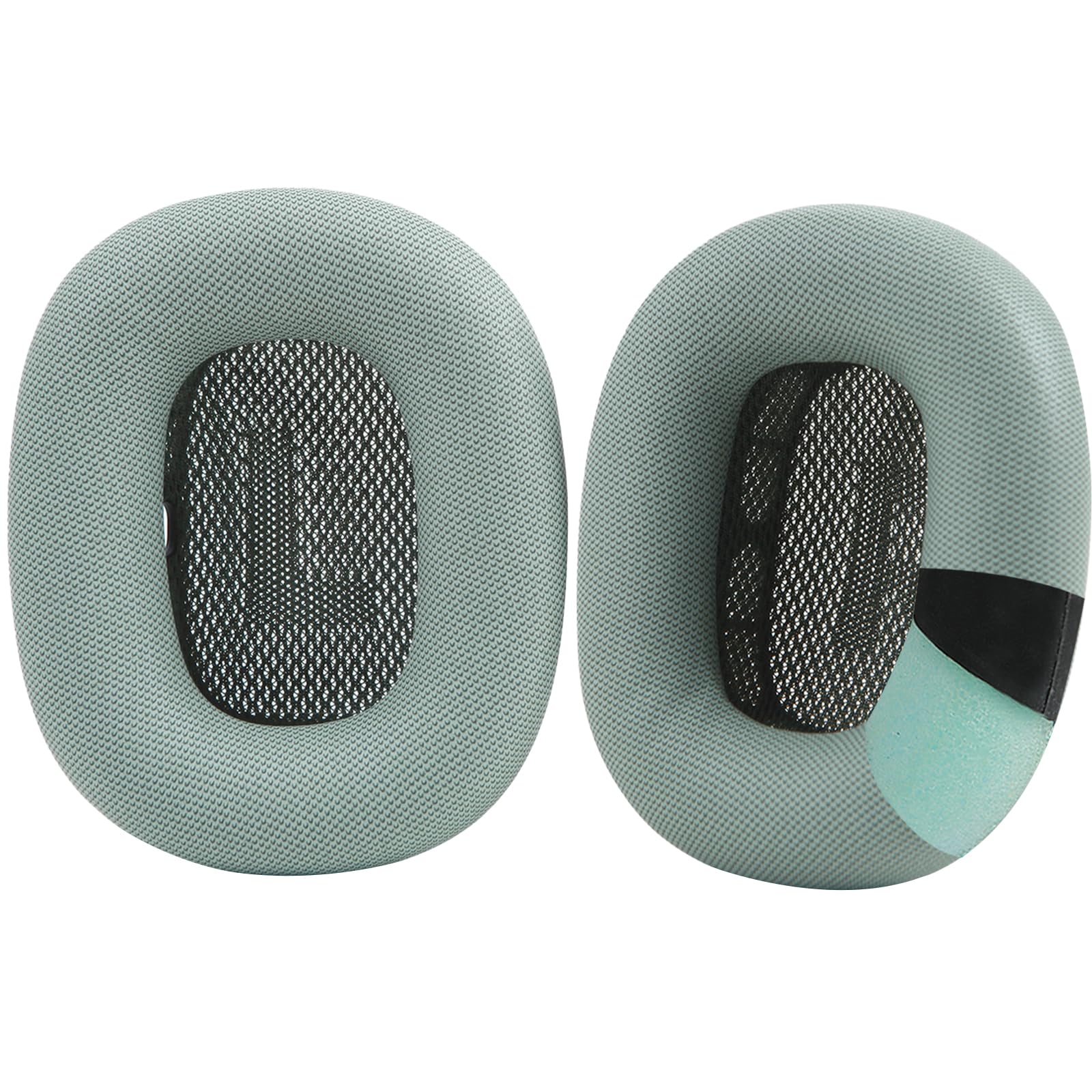 Earrock Upgraded Silicone Ear Cushions for AirPods Max Headphones, Protein Leather Covered Ear Pads with Silicone & Memory Foam and Magnet (Green)