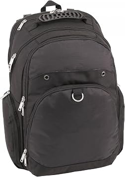 Mercury Luggage Backpack Pro - Travel Backpack Deluxe Black - Carry-On Backpack