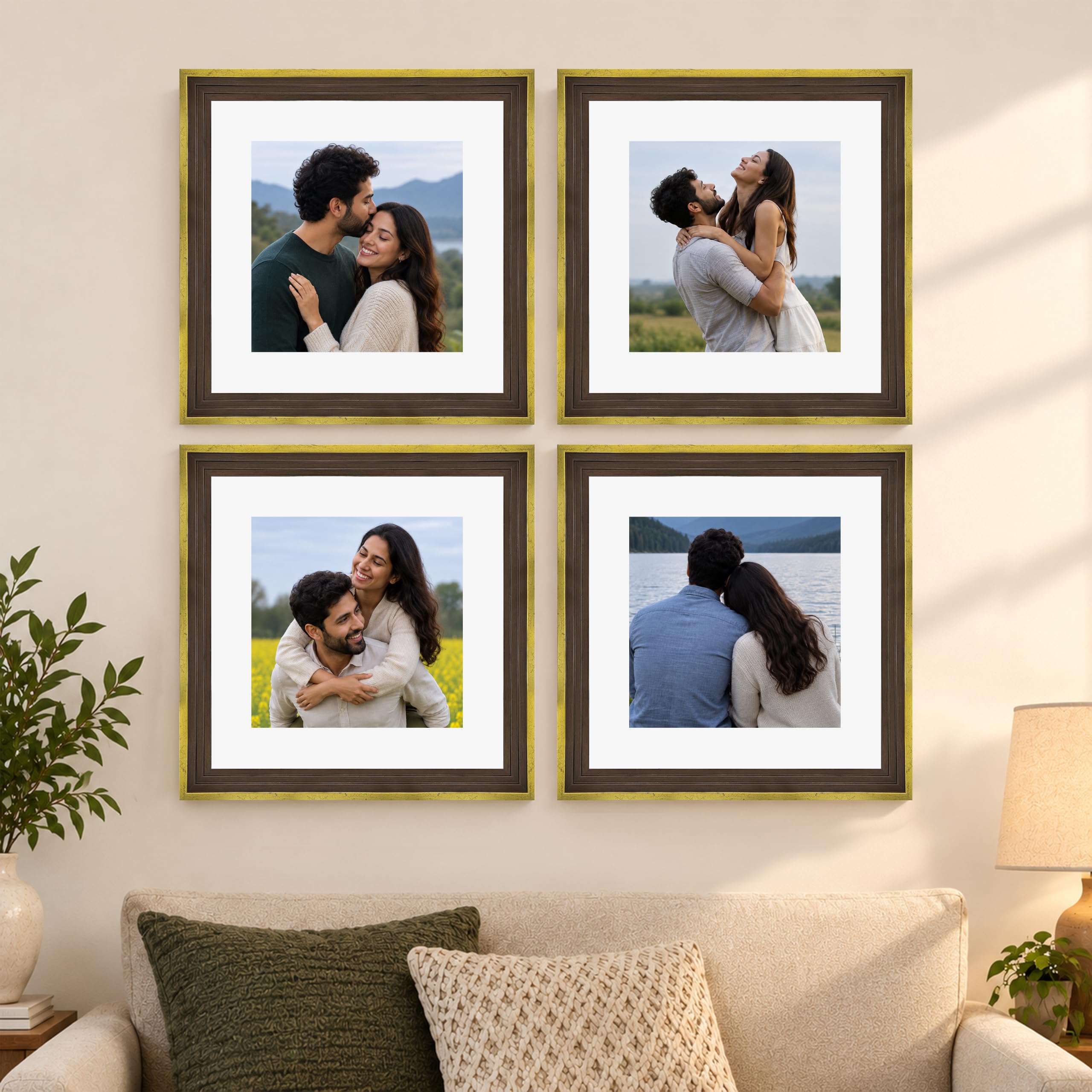 Art Street Photo Frames - Set of 4 Black -25
