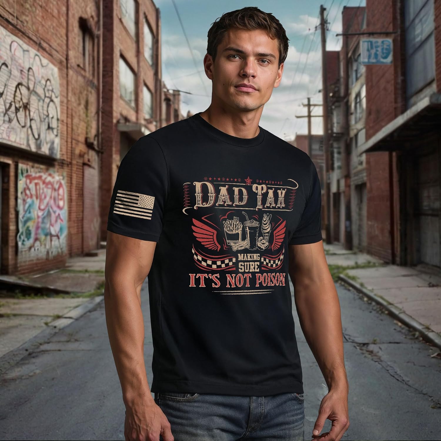 Dad Tax Making Sure It's Not Poison Shirt, Dad Shirt, Funny Shirts, Patriotic Shirts for Men