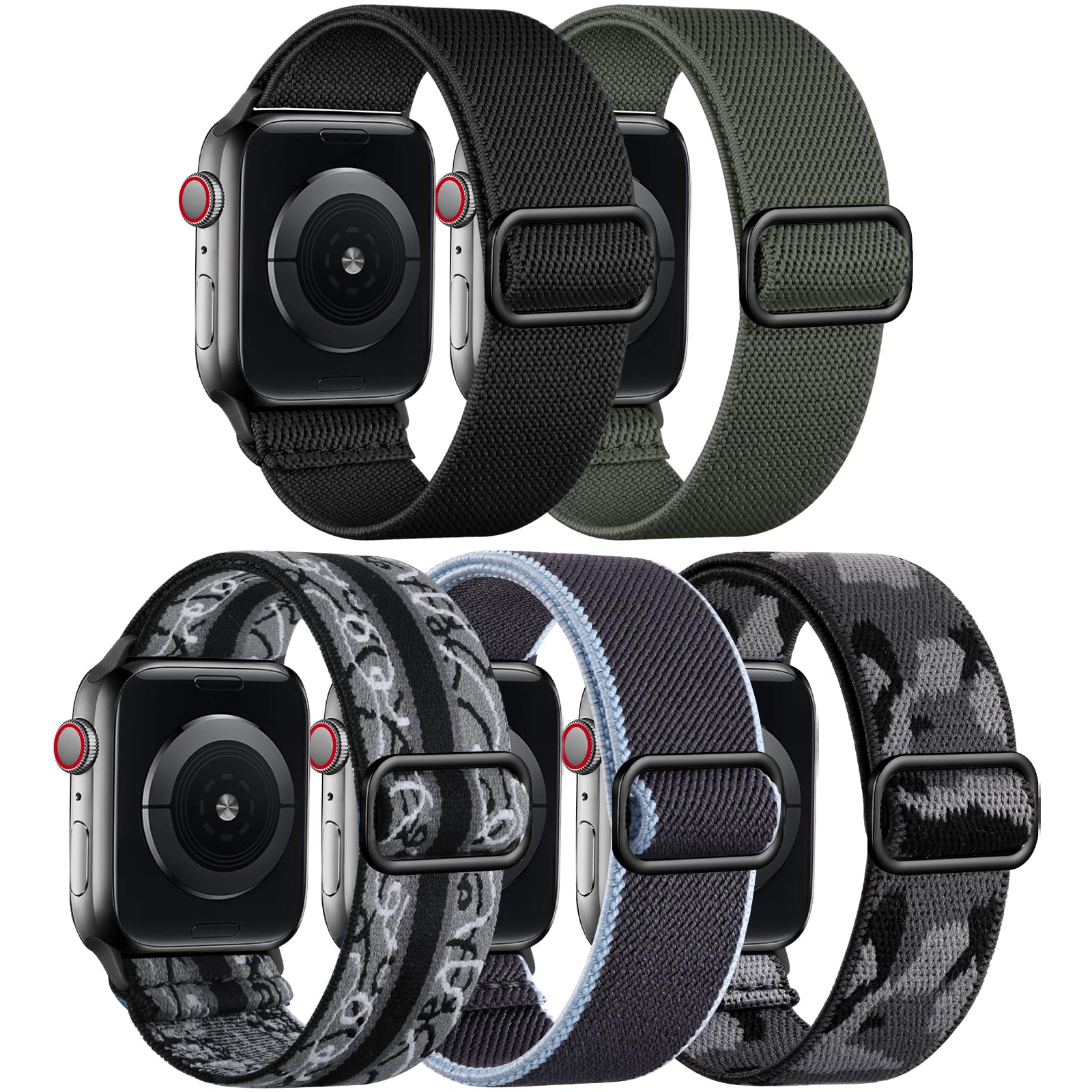 Adorve Stretchy Solo Loop Bands Compatible With Apple Watch Ultra