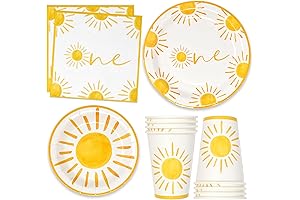 Gift Boutique First Trip Around the Sun 1st Birthday Party Decoration: 96-Piece...