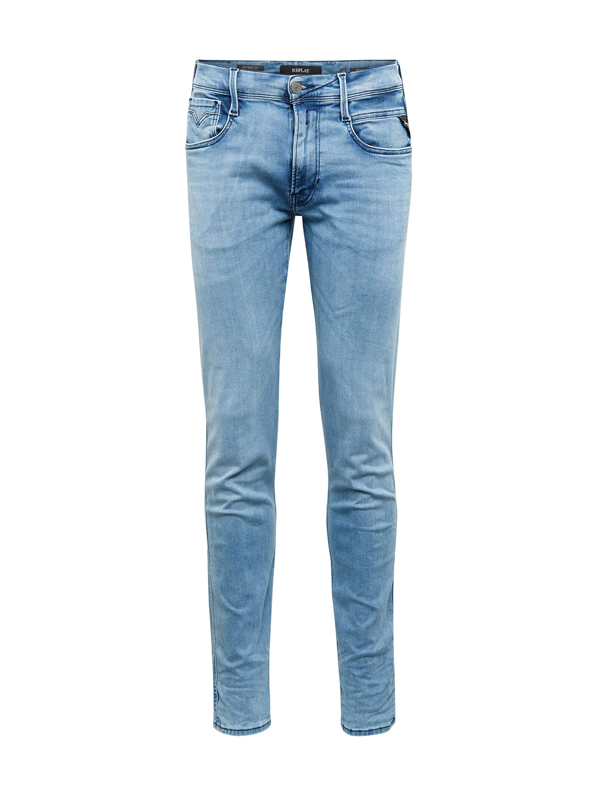 Replay, Slim Fit Anbass Hyperflex Clouds Jeans, Blue, RPY_M914 .000.661 E07.010