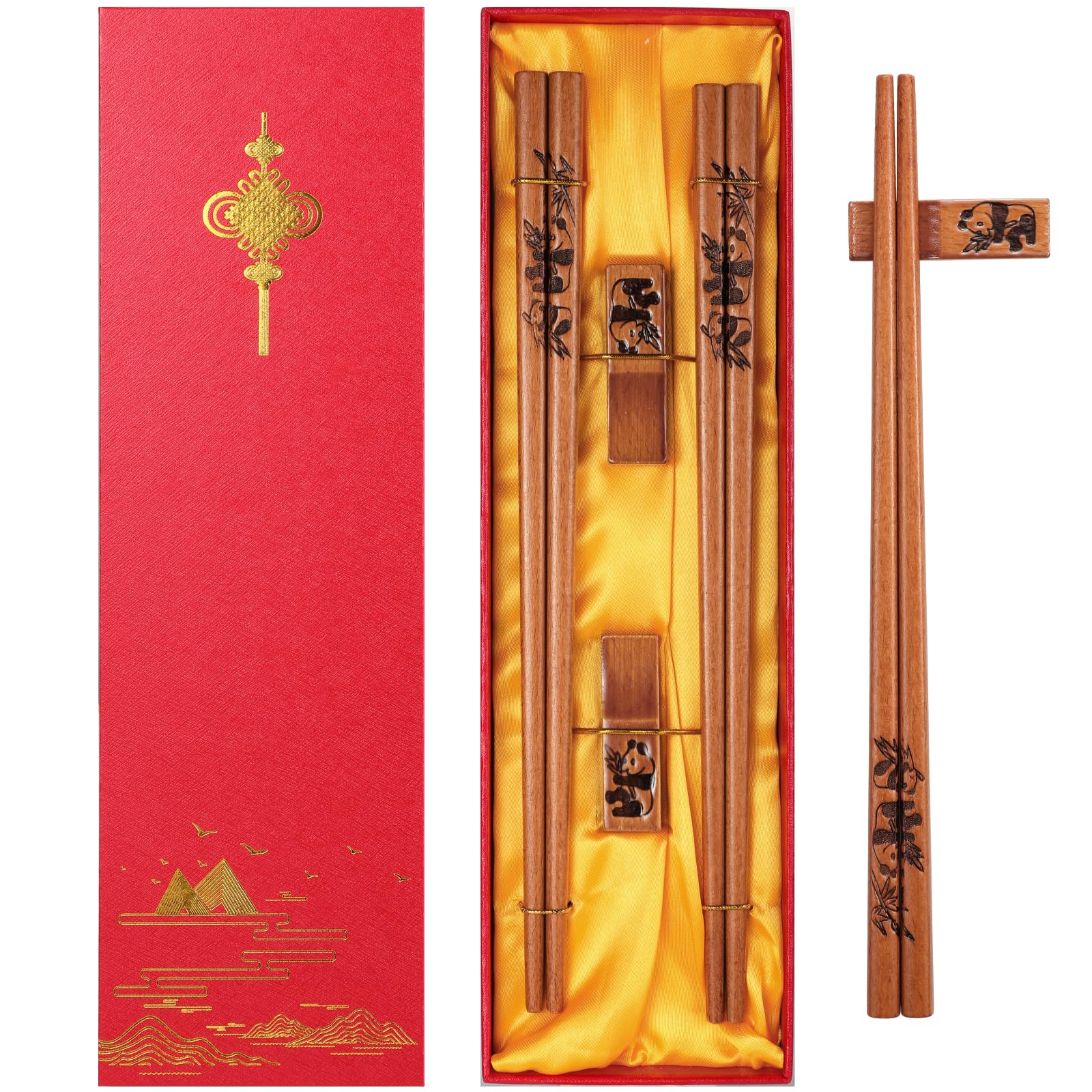 Reusable Chopsticks, Dragon and Phoenix Chopsticks Set, Dishwasher-Safe Chopstick for Chinese Traditional Fashion Gift Set(2 pairs) — Amazon image 9
