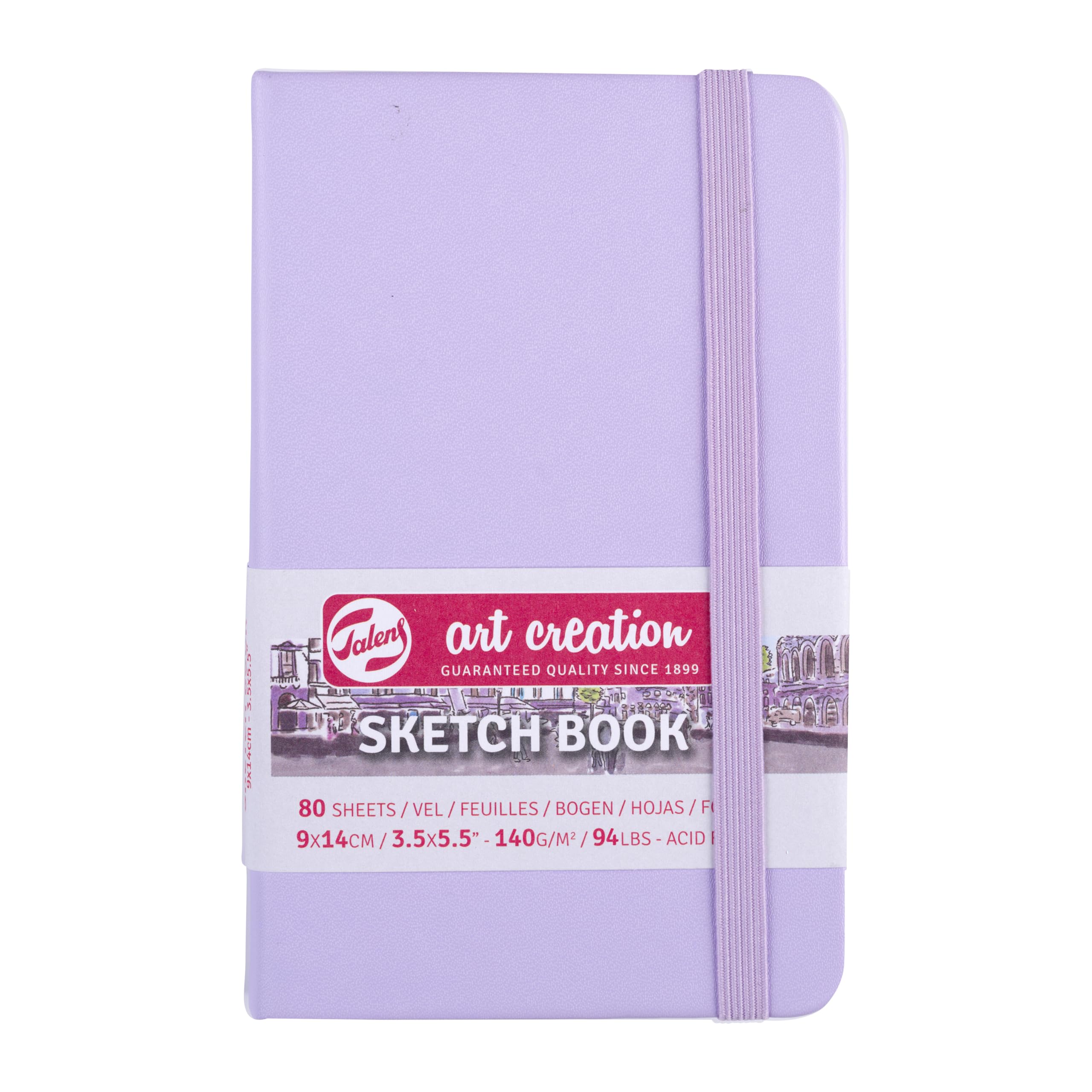 Talens Art Creation Sketchbook 80 Sheets, 9 cm x 14 cm, Pastel Violet