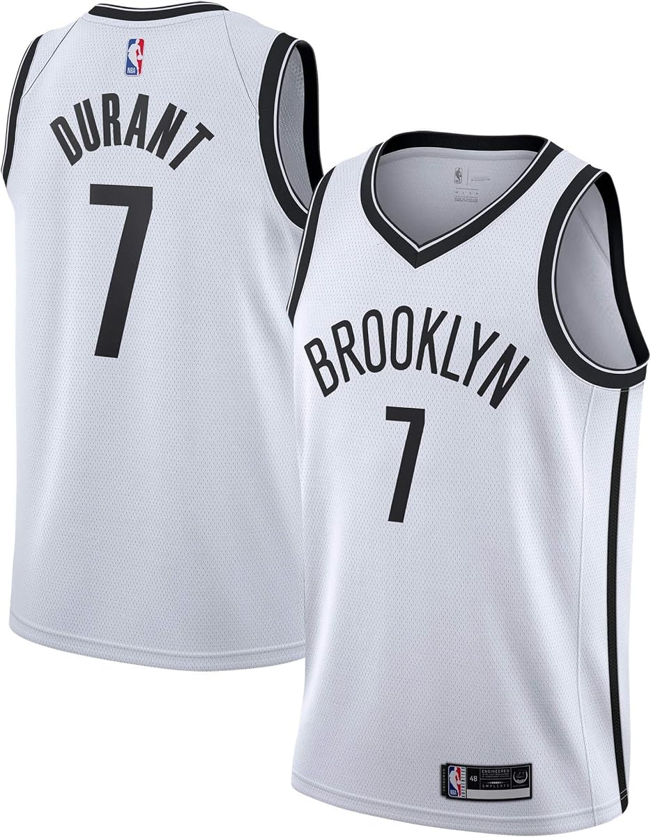 Outerstuff Kevin Durant Brooklyn Nets White #7 Youth 8-20 Alternate Edition Swingman Player Jersey
