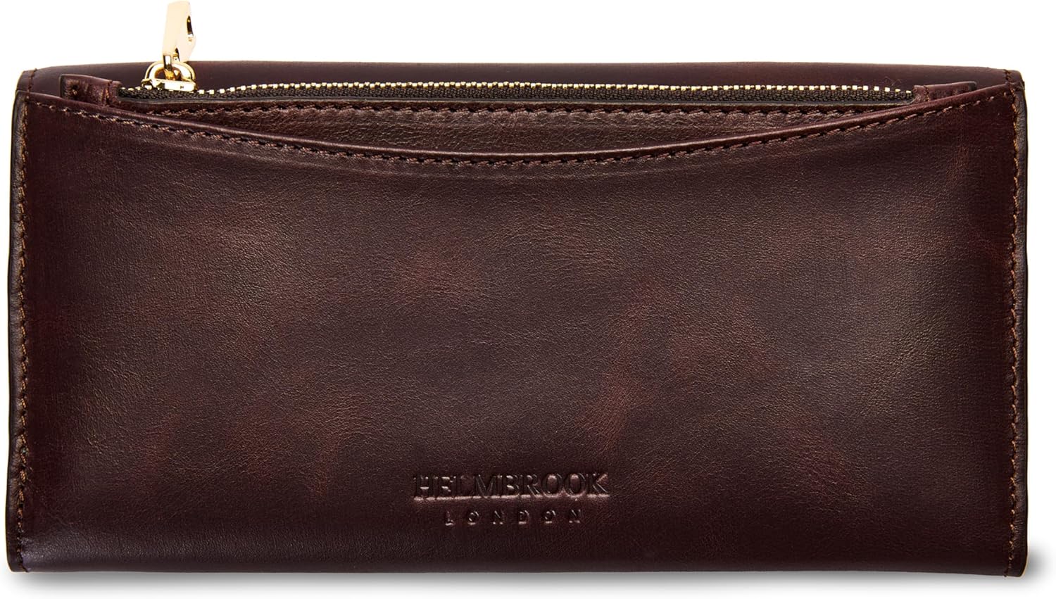 Handcrafted Full-Grain Leather Women’s Wallet, RFID Blocking, 12 Card Slots, 3 Compartments, Removable Zipper Coin Pouch, Gift Box & Pouch, Christmas & Birthday, Brown - Image 4