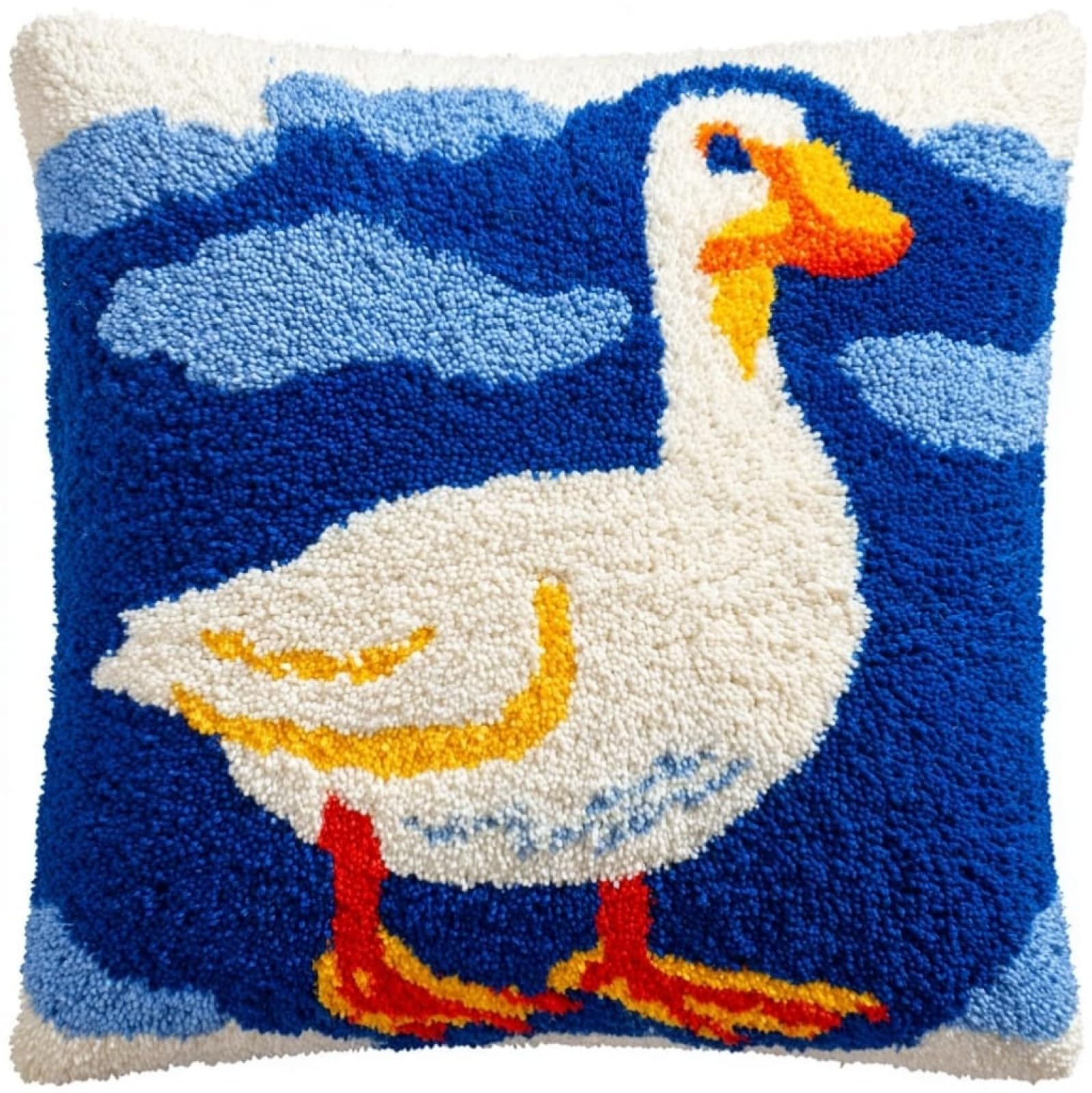 AxiangziK Latch Hook Cushion Kits,Cartoon Goose