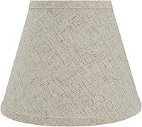 Vista 3 de Aspen Creative 32426A, pantalla de lámpara de construcción de araña con forma de imperio de transición en color beige, 9 pulgadas de ancho