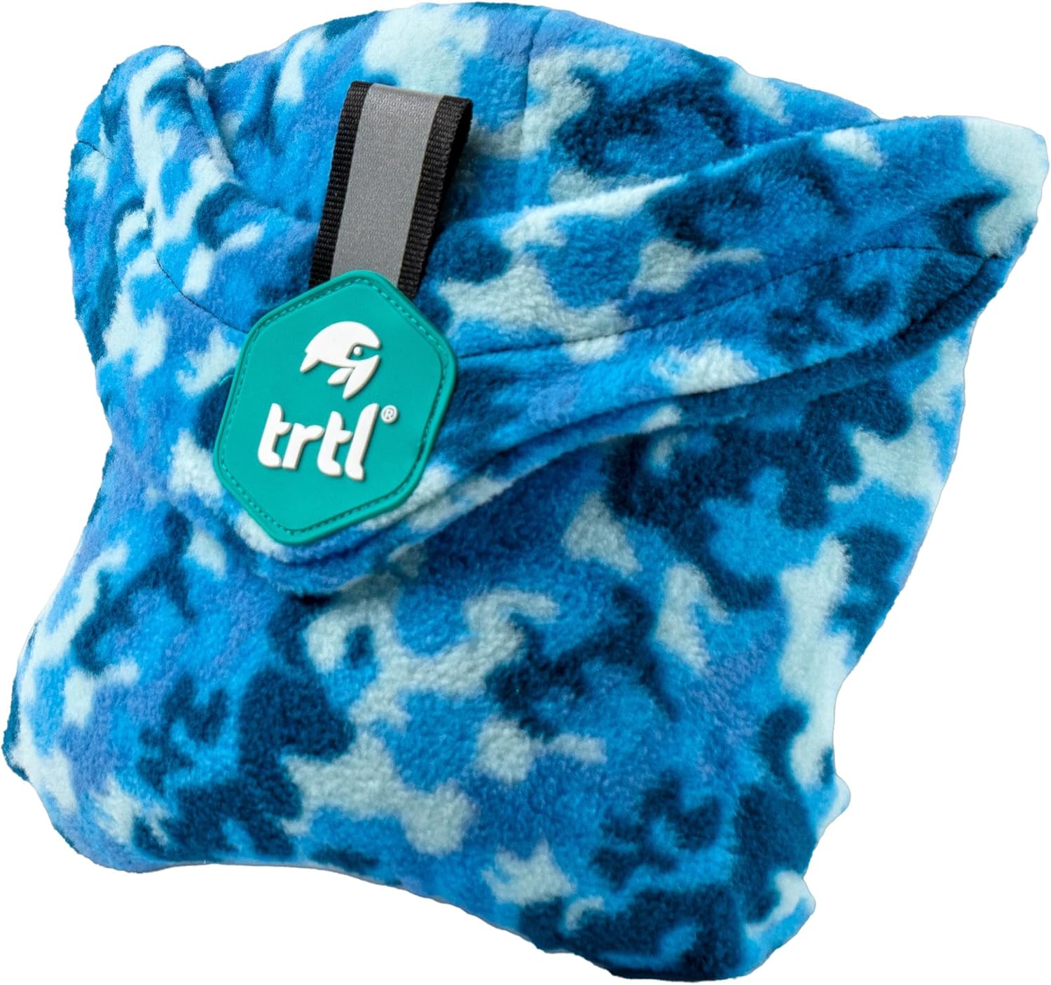 trtl Pillow Junior – Kids Travel Pillow – With Built-in Head and Neck Support – Comfortable Kids Neck Pillow for Traveling – Compact and Machine-Washable – Sea Camo