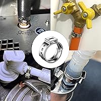 Vista 6 de Herramienta de abrazadera de cincha PEX para abrazaderas de acero inoxidable de 38" a 1", con 20 piezas de anillos de abrazadera de cincha PEX