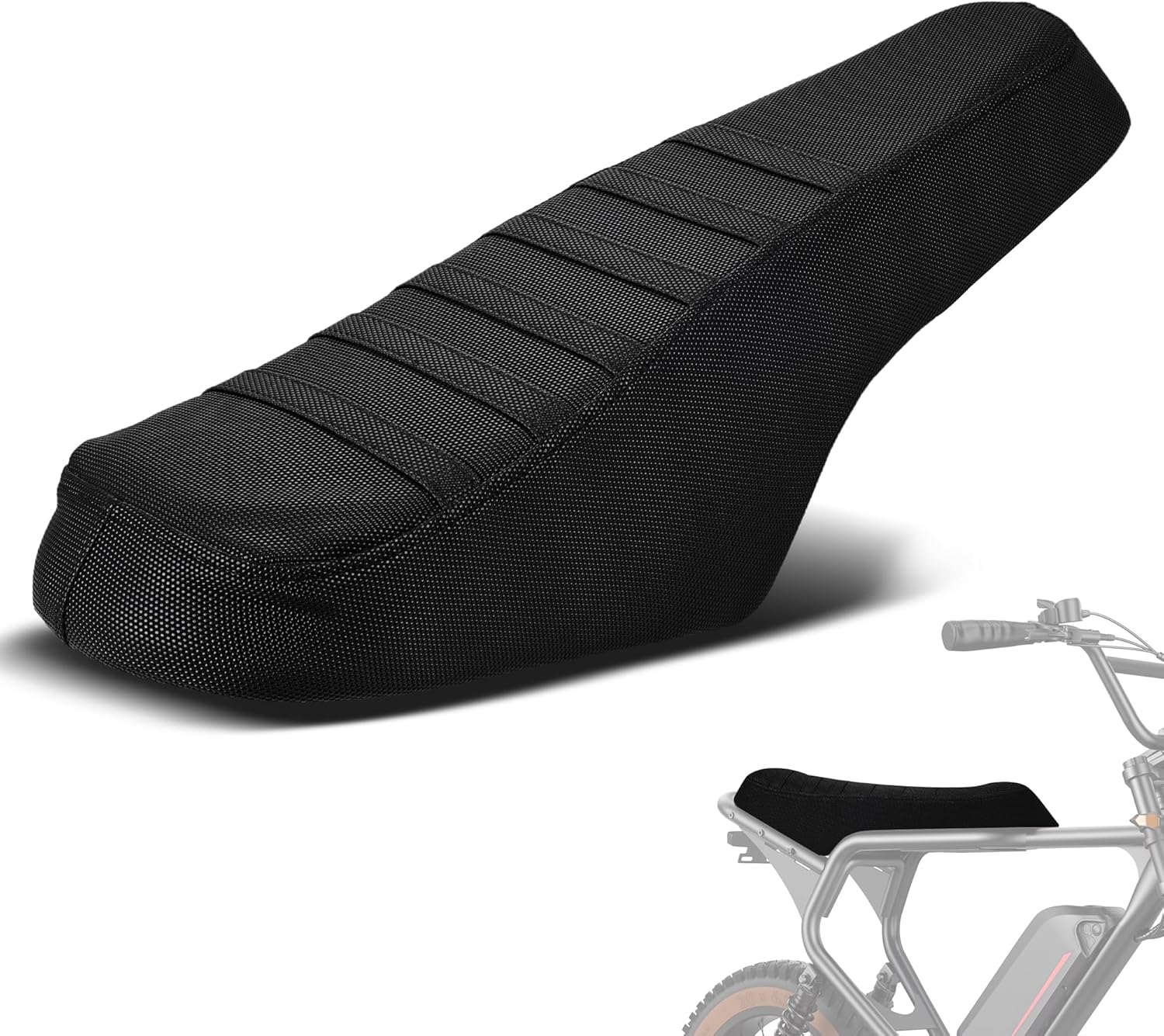 EBike Seat Cover for Macfox X1S X2 X7 X7L E-Bike, Non-Slip Electric Bike Soft Seat Cover Black