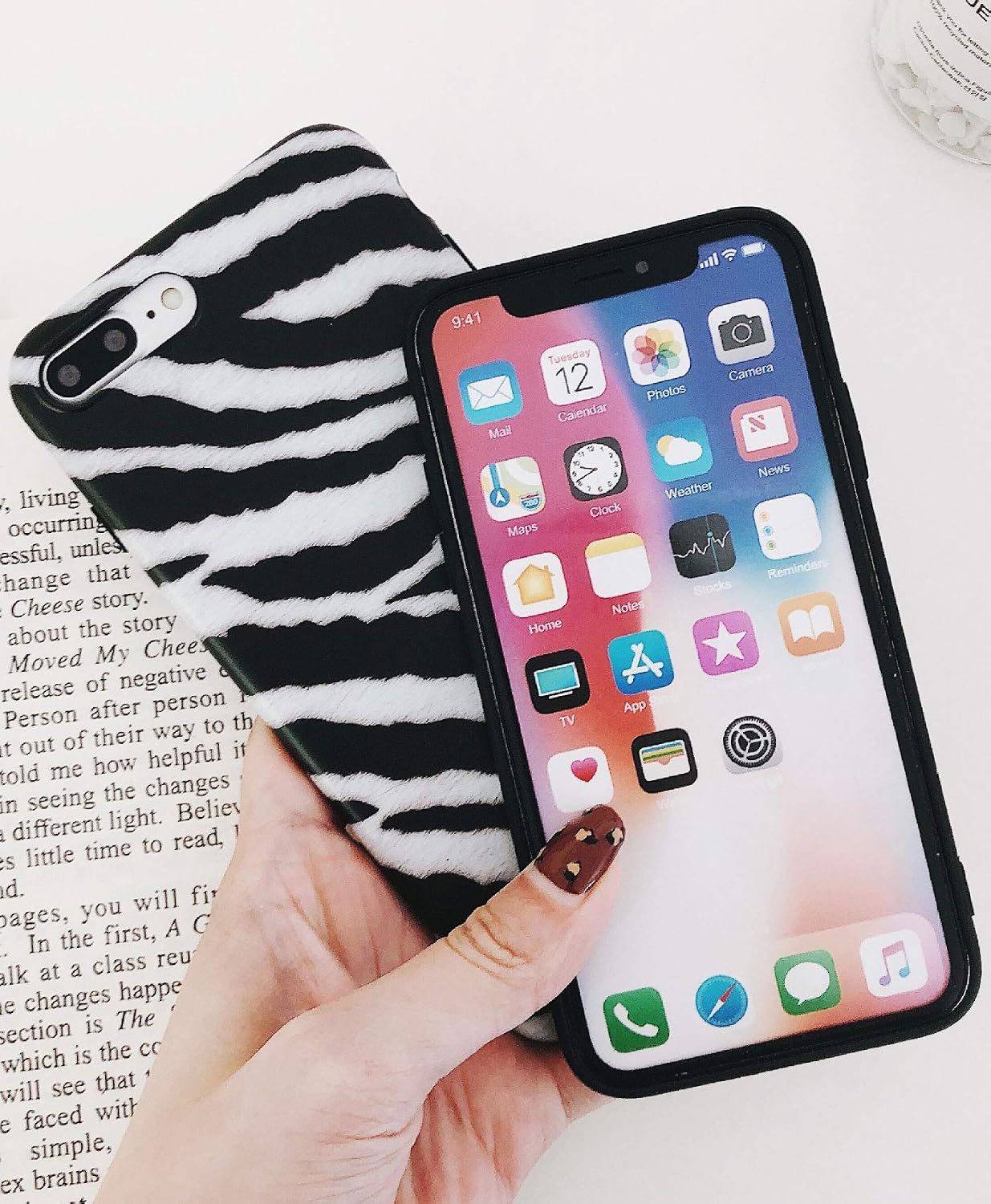 J.west iPhone 8 Plus Case,iPhone 7 Plus Case, Luxury Cool Animal Print Case for Girls Women Pattern Design Soft TPU Silicone Protective Phone Case Back Cover Cases for 5.5 inch iPhone 8 Plus/7 Plus