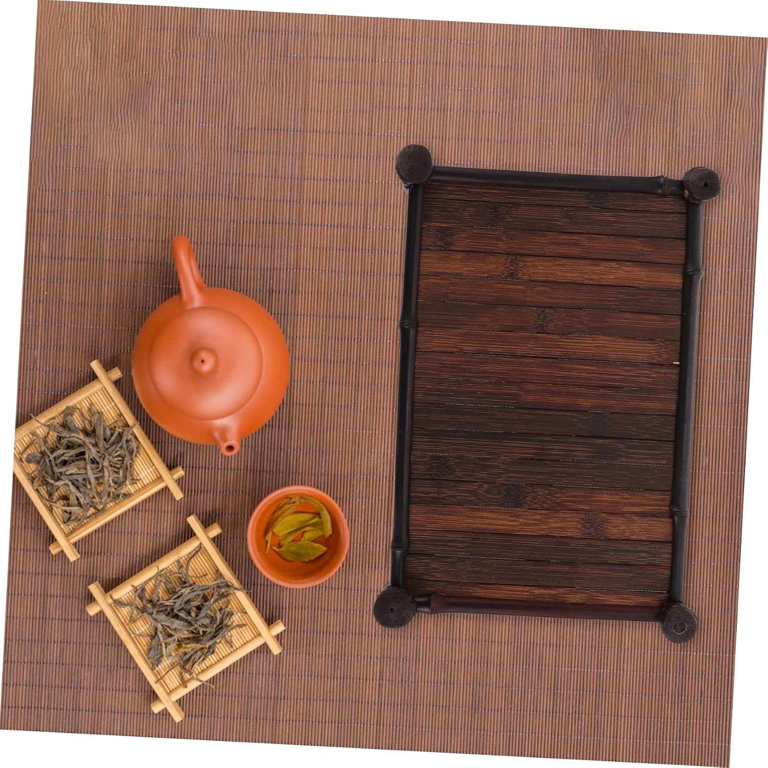Alipis 1pc Tea Cup Organizer Elegant Display Stand for Home and Tearoom Compact Tea Platter for Teacups and Teapots Easy to Clean for Tables and Offices