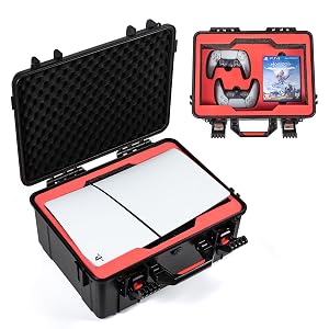 Hard Shell Travel Case for 2023 New PS5 Slim Shock-Absorbing Protection Waterproof Carrying Case for PlayStation 5 Console