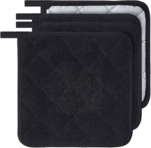 Miniatura 8 de Camruntius - Paquete de 4 soportes para ollas de cocina, resistentes al calor, almohadillas calientes para encimeras de cocina, salvamanteles para